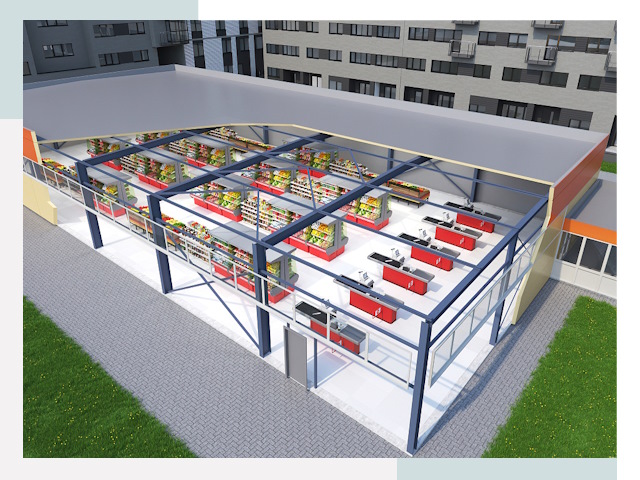 Строительство магазинов в Йошкар-Ола от 614 руб. за м²