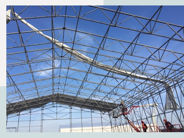 Шатровые ангары от 614 руб. в Йошкар-Оле и Марийская Республике