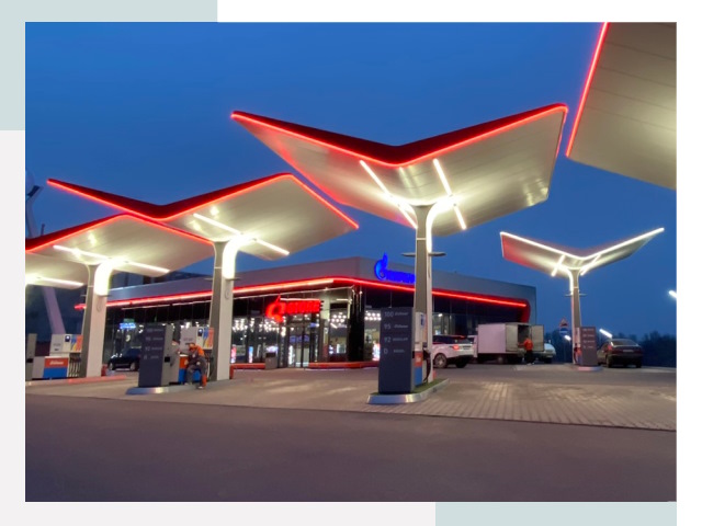 Навесы для АЗС в Йошкар-Оле