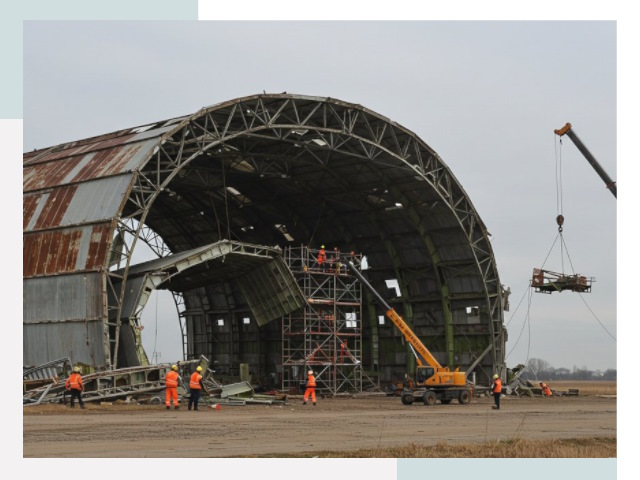 Демонтаж ангаров в Йошкар-Оле